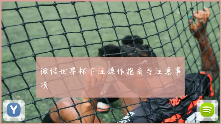 微信世界杯下注操作指南与注意事项